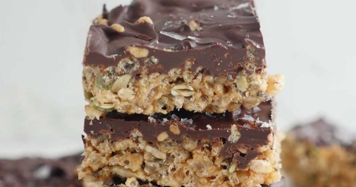 Vegan Superseed Chocolate-Coated Rice Crispy Treats - Vimarsana News
