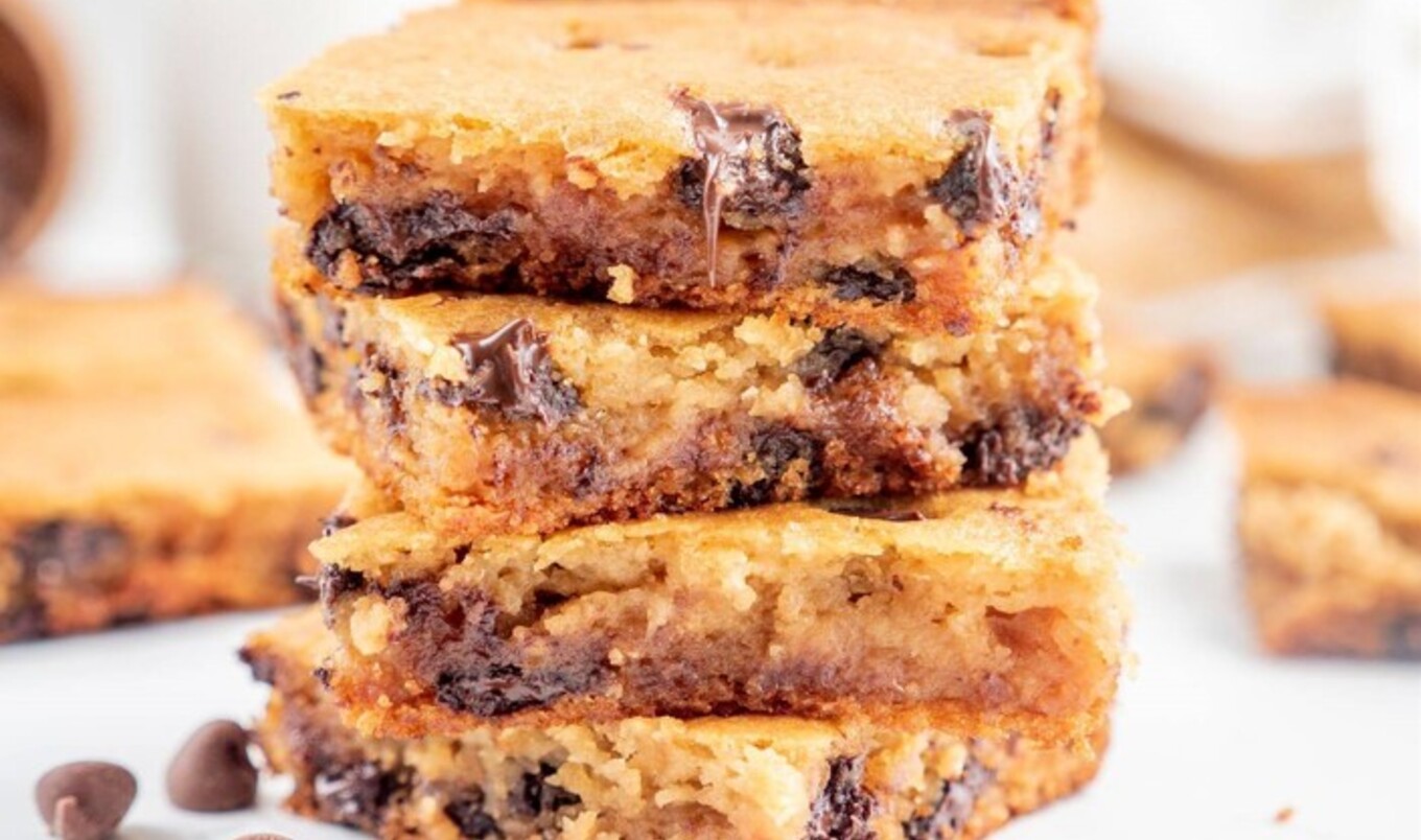 Vegan Chocolate Chip White Bean Blondies