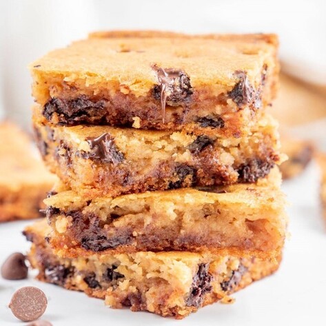 Vegan Chocolate Chip White Bean Blondies