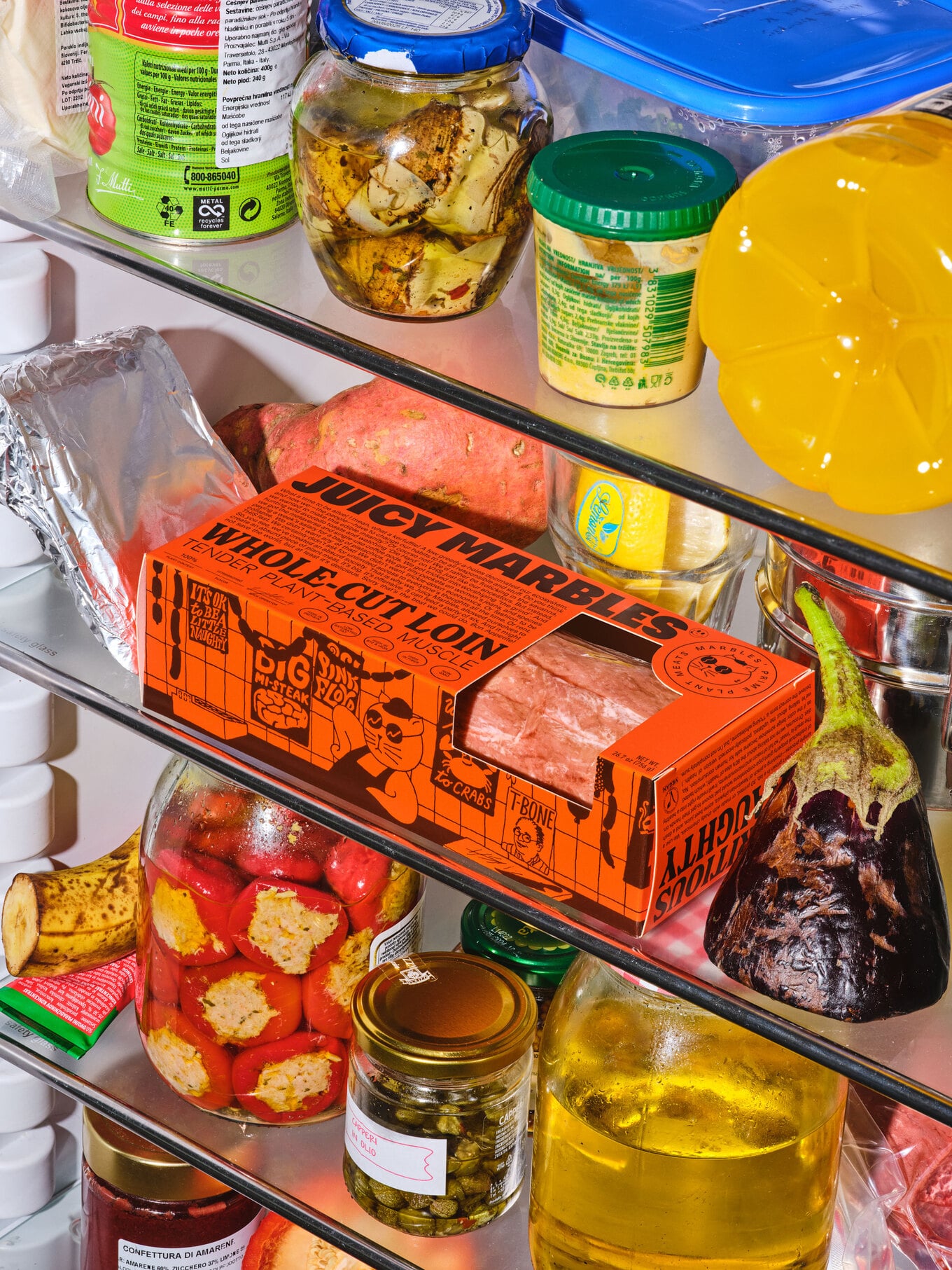 VegNews.VeganTenderloinFridge.JuicyMarbles