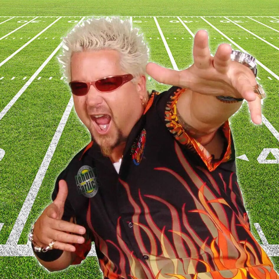 The Vegan Options Are Off the Charts for Guy Fieri's Massive Flavortown Super Bowl Party