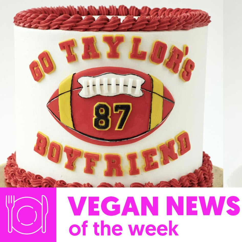 Vegan News of the Week: Game Day Cakes for Swifties, Costco Takes Bitchin' Sauce Global, Olive Oil Cheese, and More