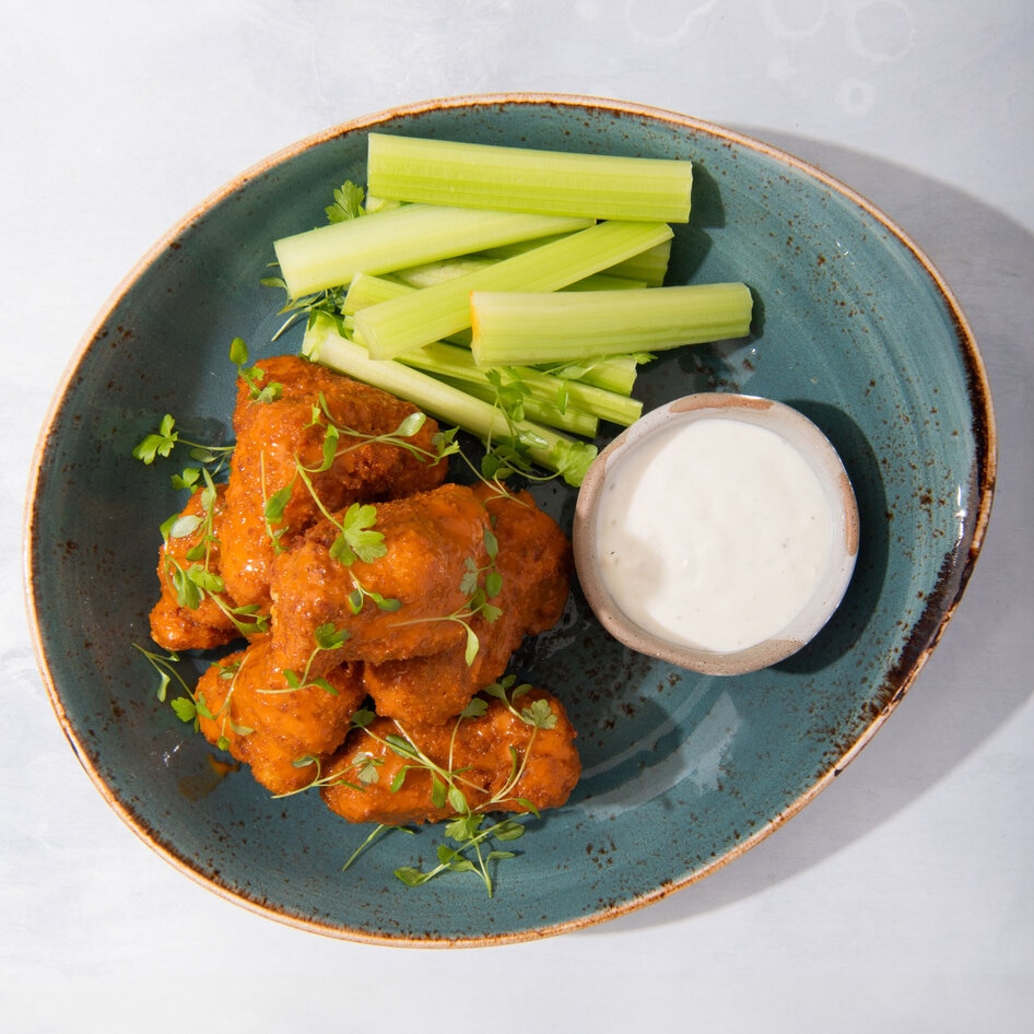 Vegan Chicken Wings Get a Surprising Upgrade From a Delicious Vegetable You've Probably Never Heard Of