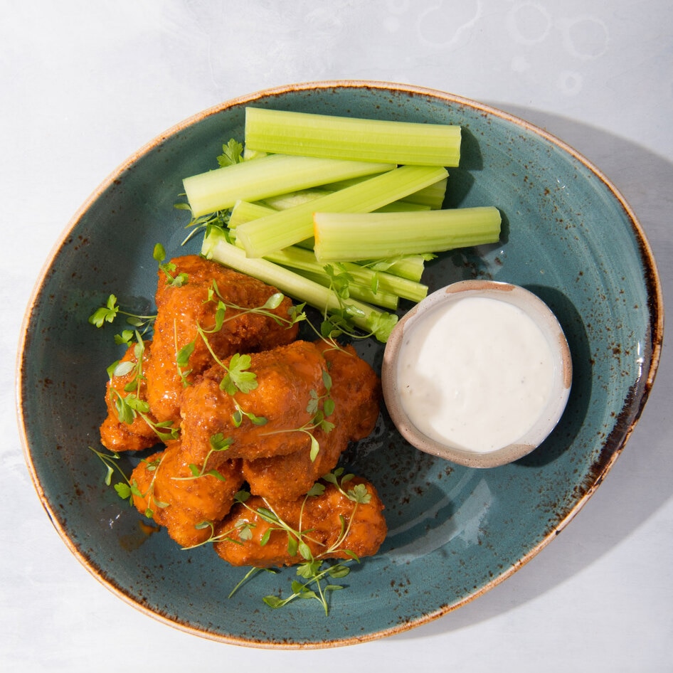 Jerusalem Artichoke Buffalo Wings