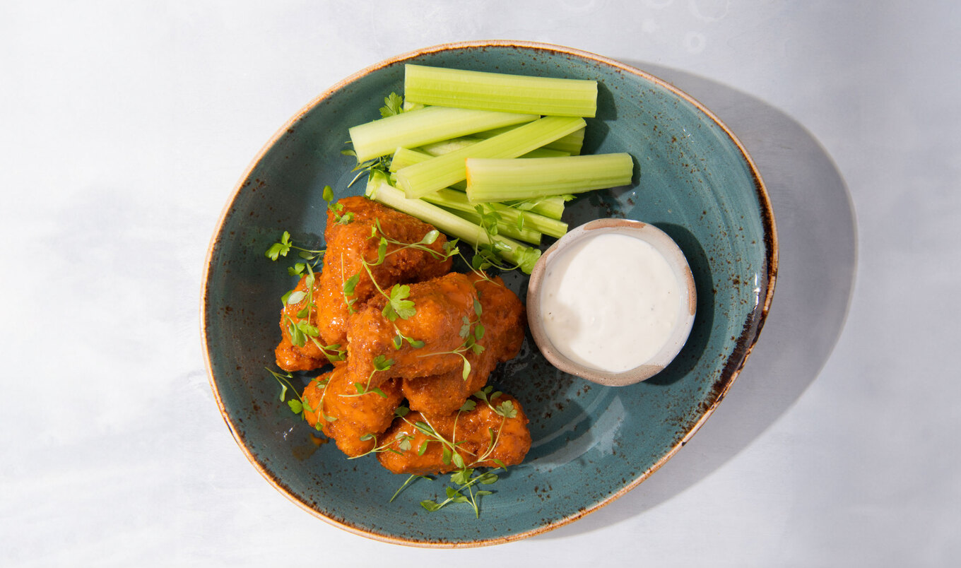 Jerusalem Artichoke Buffalo Wings