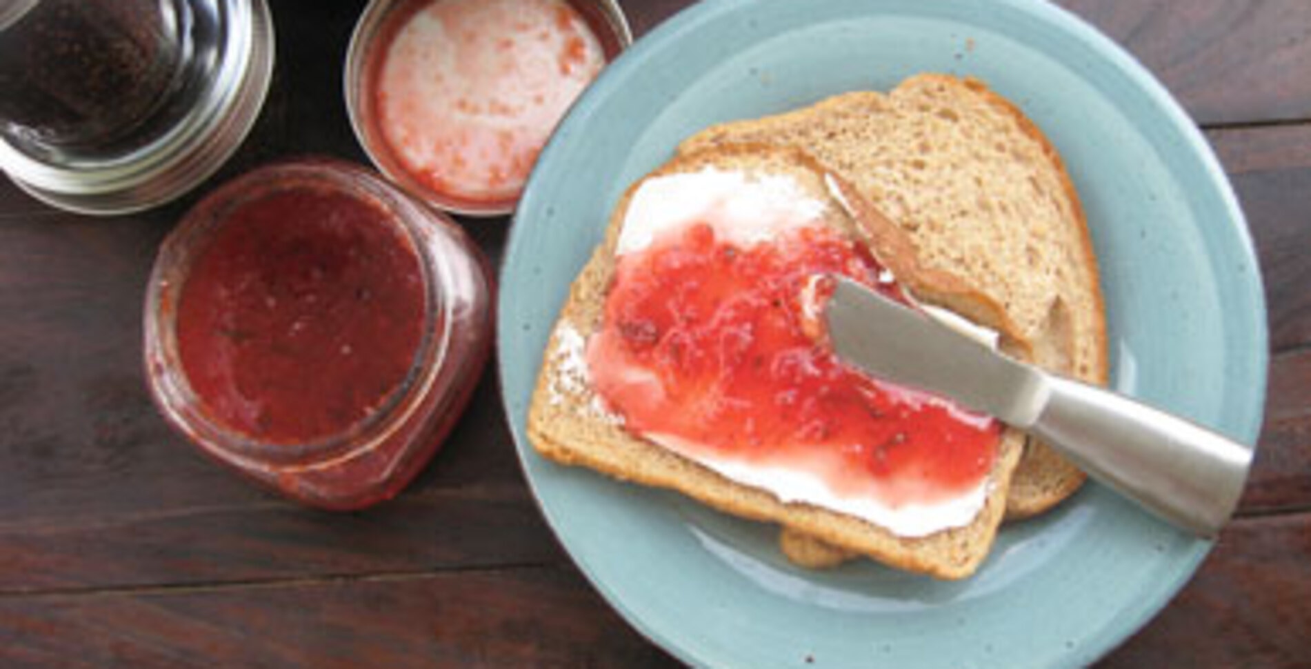 Vegan Plum Basil Jam