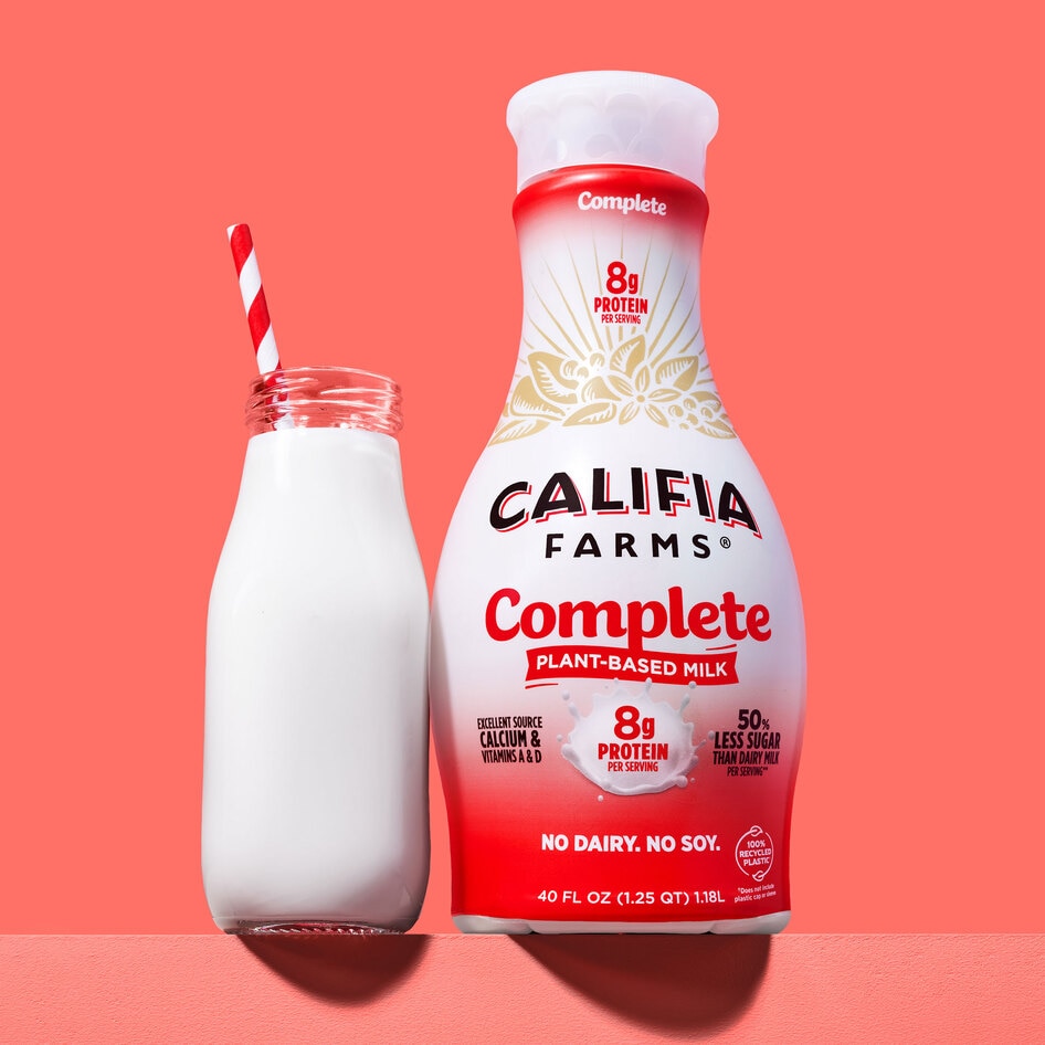 With "Complete" Plant Milk and 100-Percent Recycled Bottles, Califia Pushes Further Ahead of Dairy