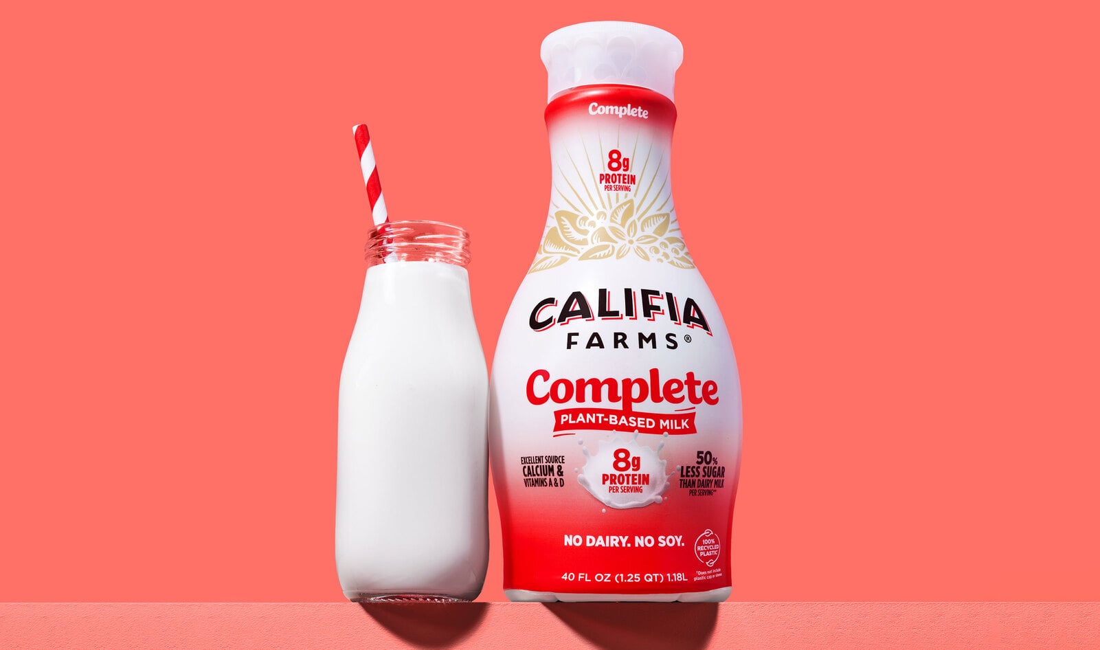 With "Complete" Plant Milk and 100-Percent Recycled Bottles, Califia Pushes Further Ahead of Dairy