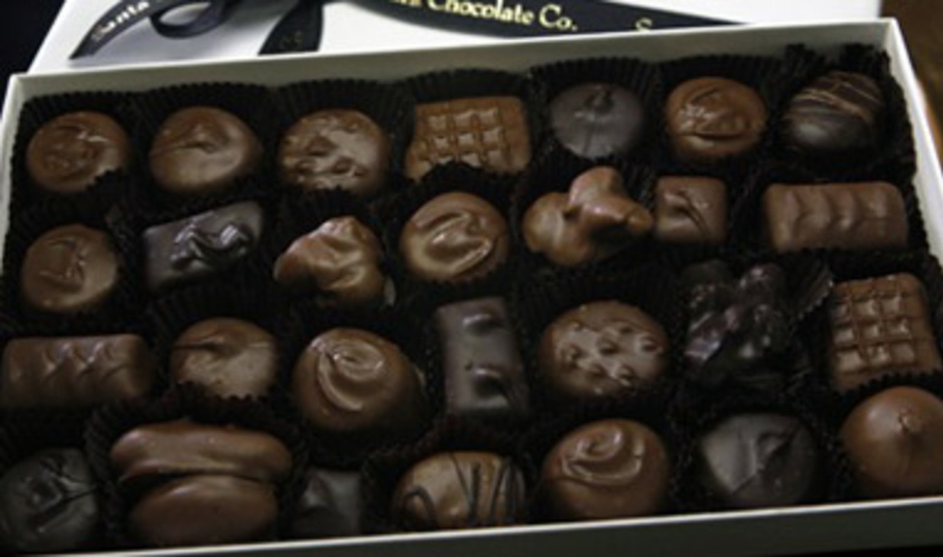 Chocolate Shoe Box Opens