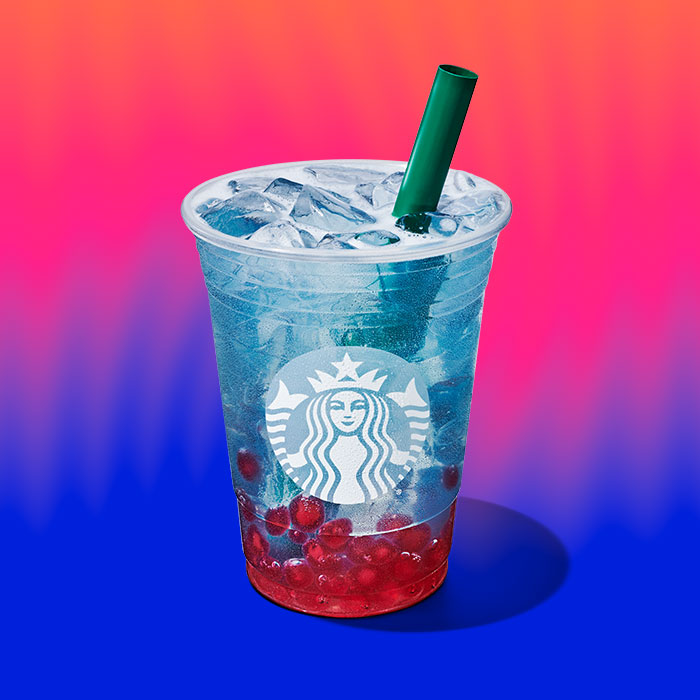Starbucks’ First Blue Drink Takes on Boba With a Pop Rocks Twist VegNews