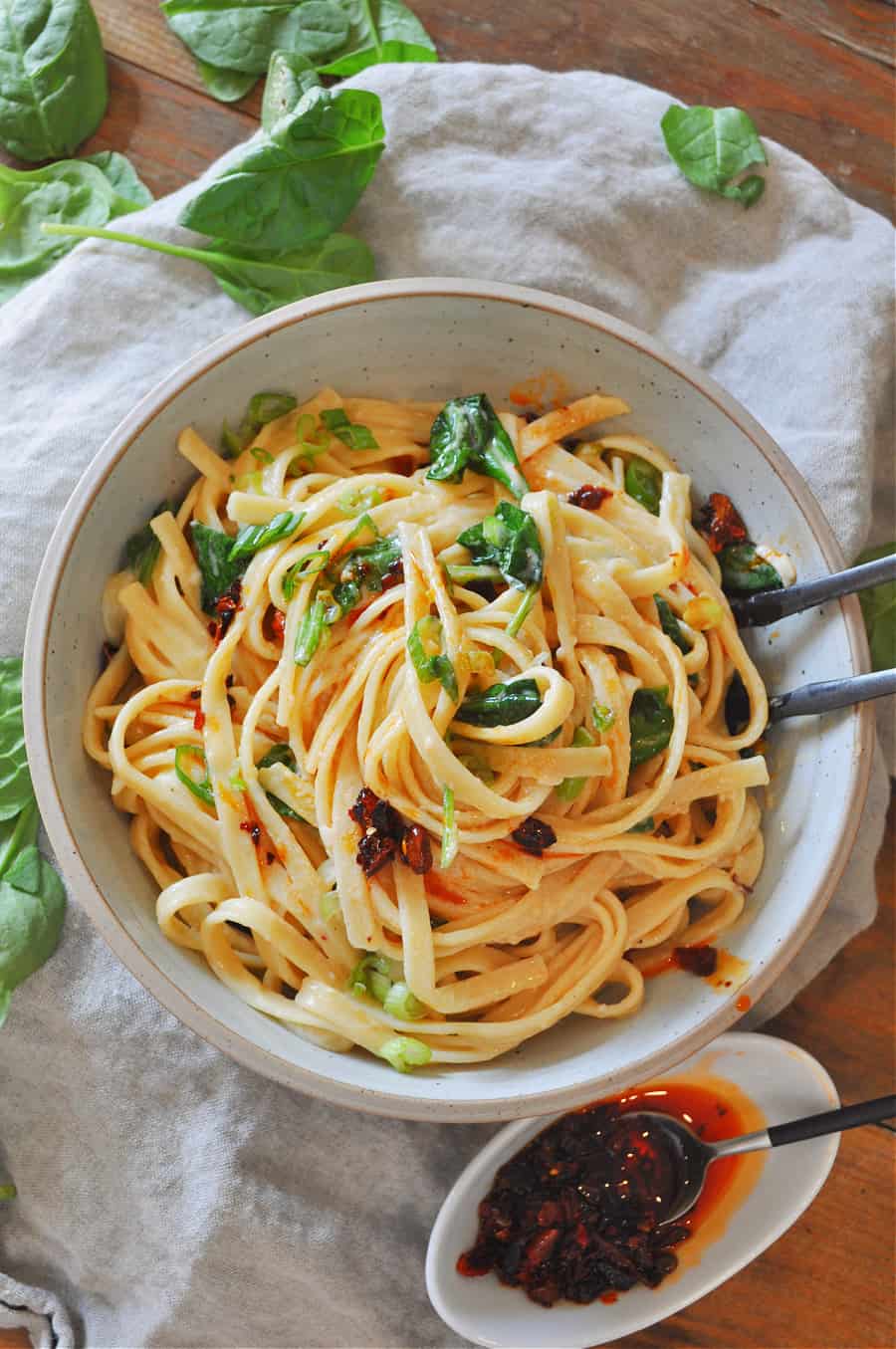 Chili Crisp Fettuccine