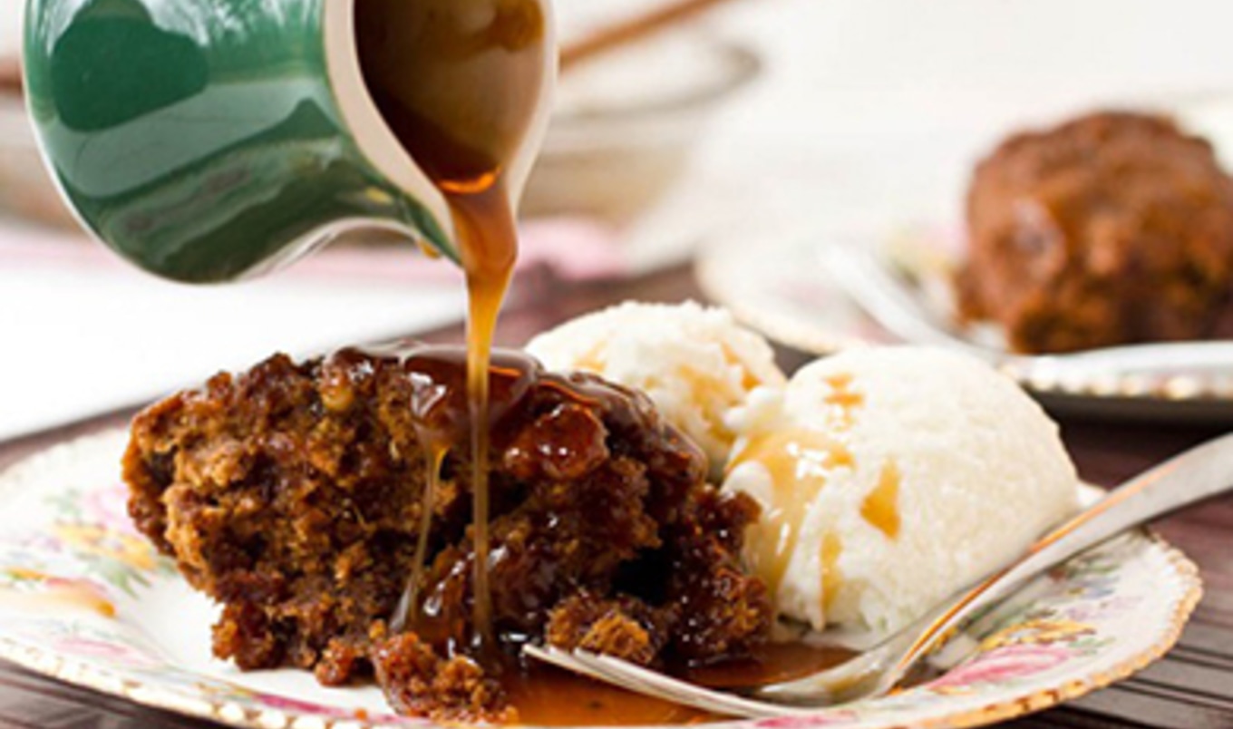Sinless Sticky Toffee Pecan Pudding