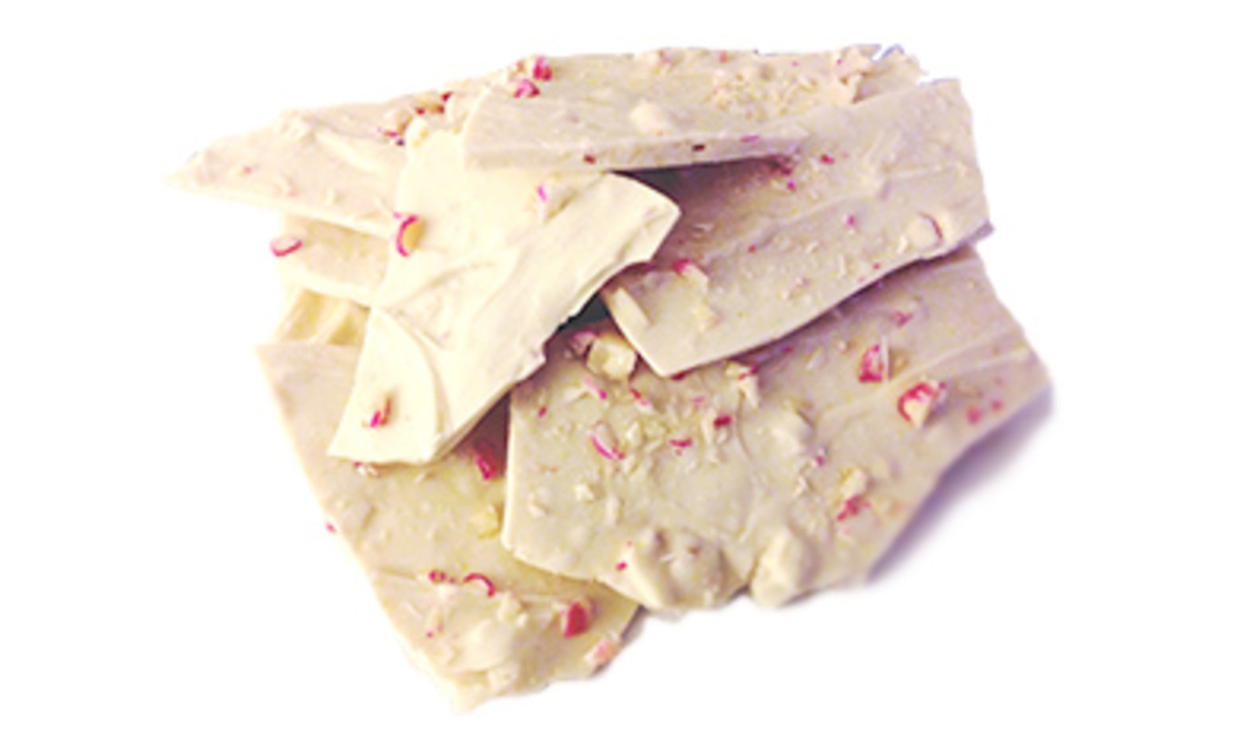 Festive Vegan White Chocolate Bark