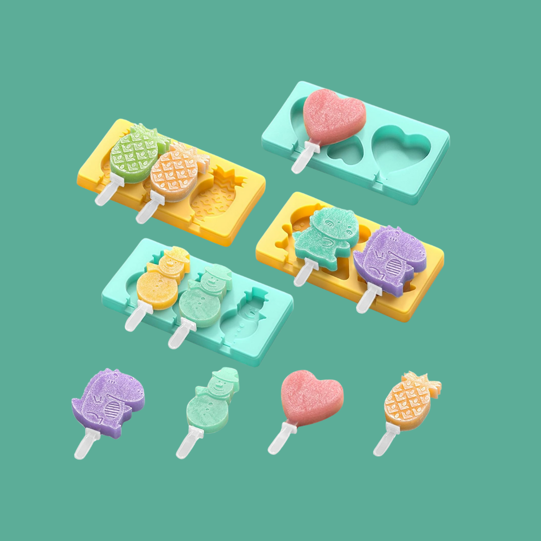 Cartoon popsicle molds