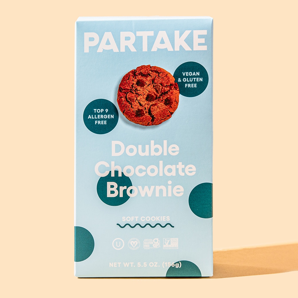 Partake Chocolate Brownie Cookies