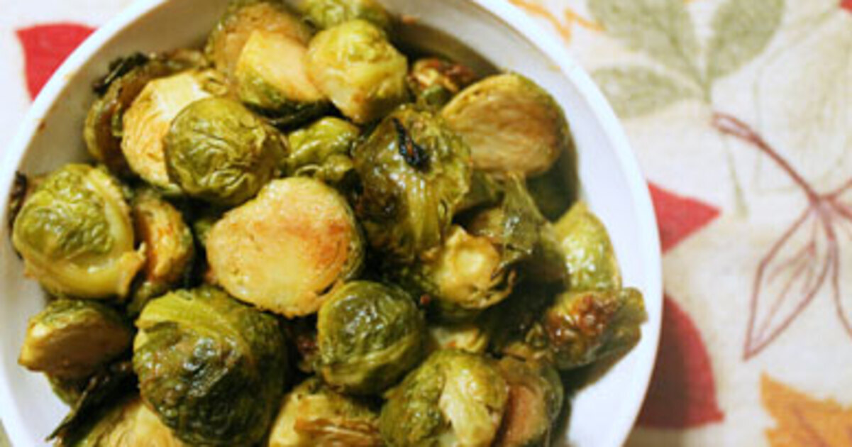 Dijon Roasted Brussels Sprouts | VegNews