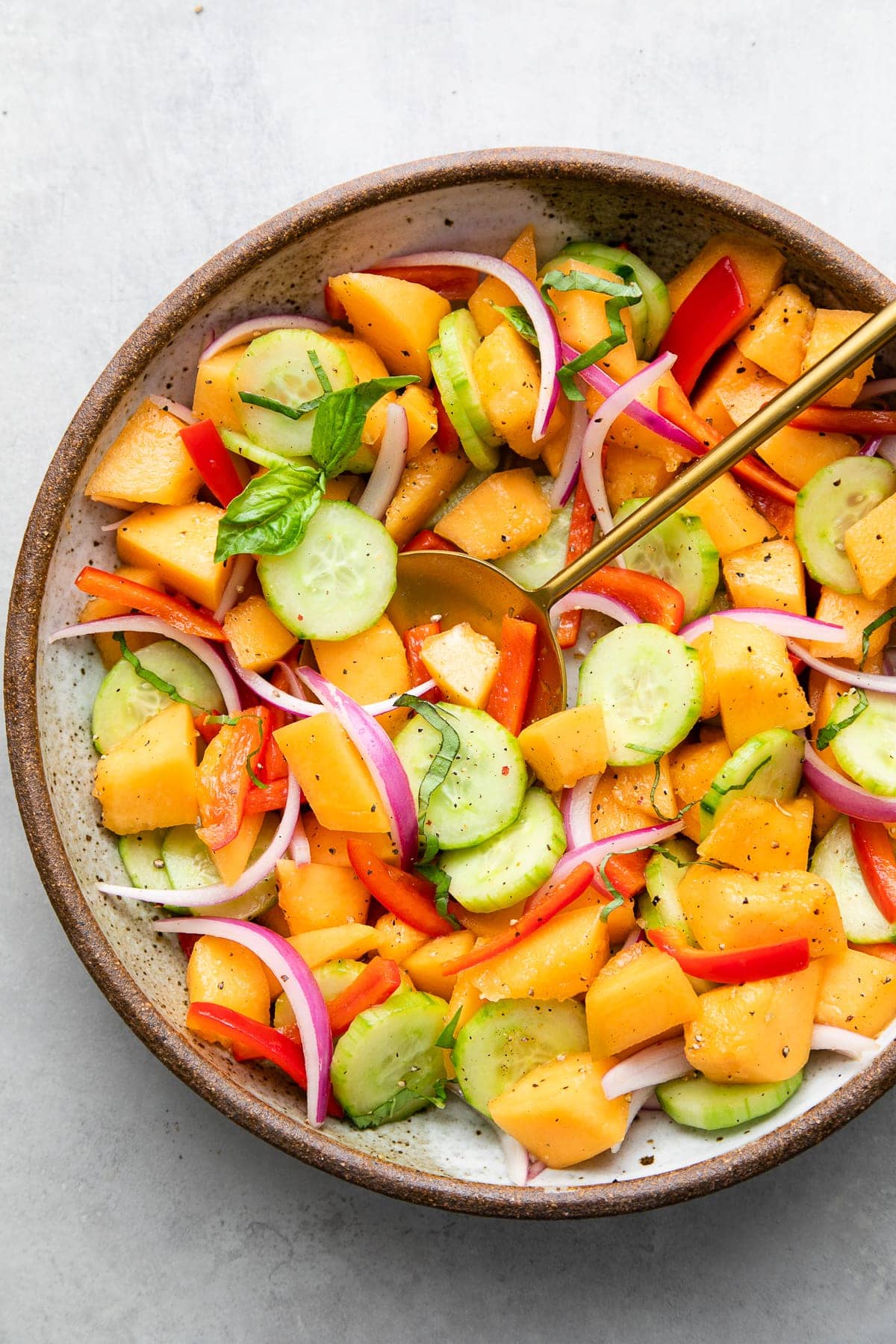 cucumber cantaloupe salad