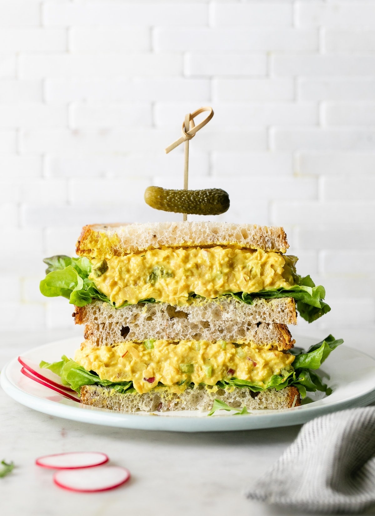 chickpea egg salad sandwich