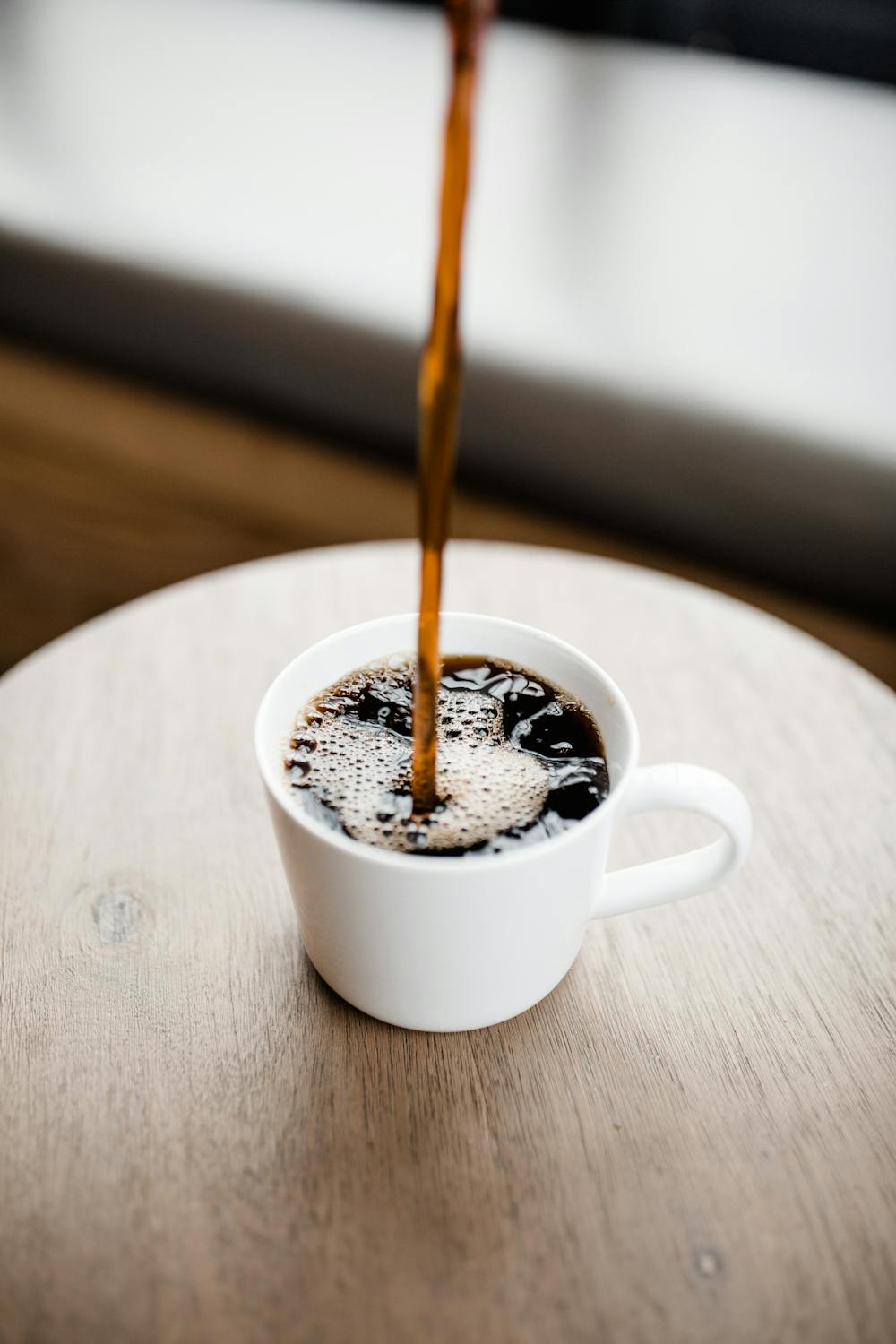 pouring coffee