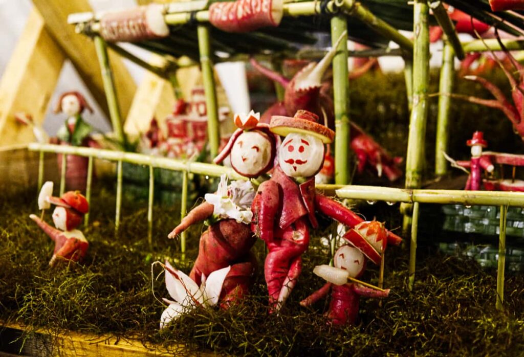 radish carving