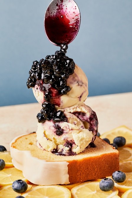 Dear Bella Lemon Blueberry Pound Cake Ice Cream