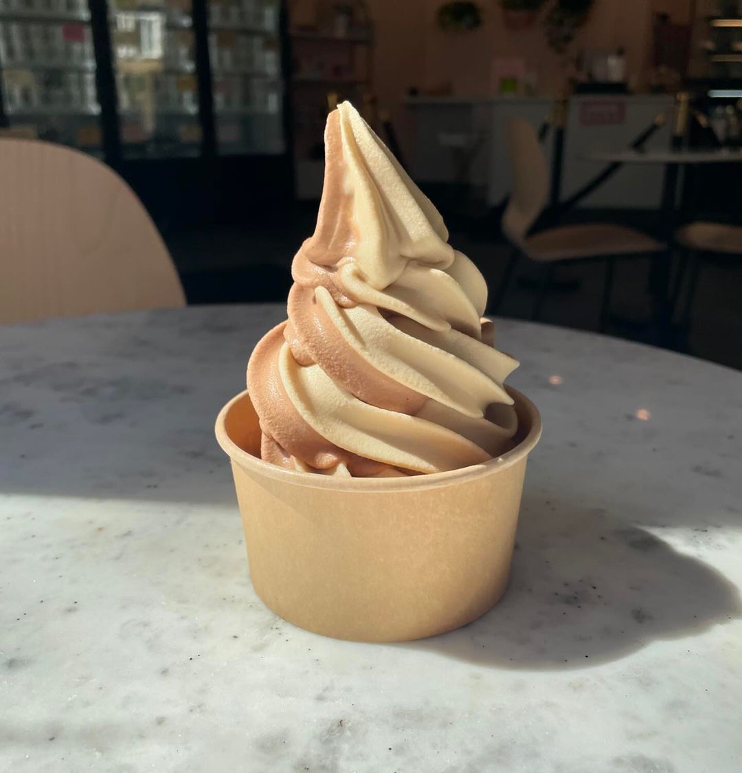 Vaca's Creamery soft serve in tub