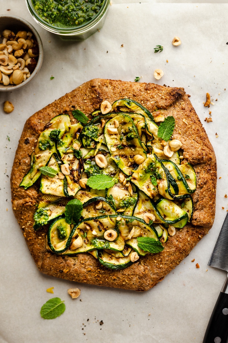 vegan zucchini galette