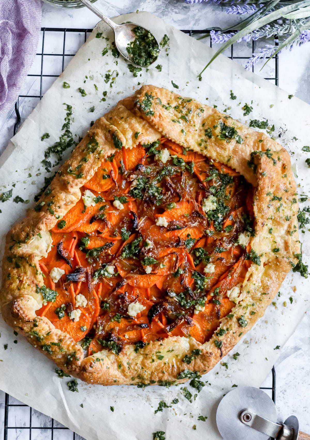 vegan sweet potato galette