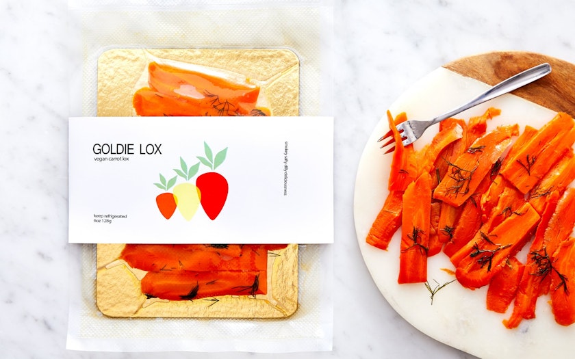 goldie lox vegan carrot lox