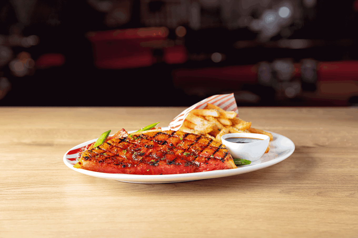TGI Fridays vegan watermelon steak
