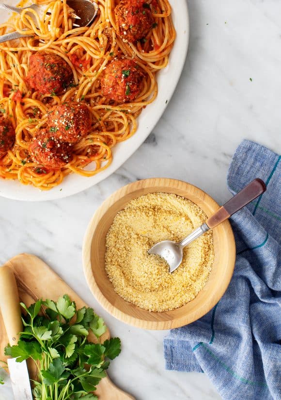 pasta meatballs and cheese