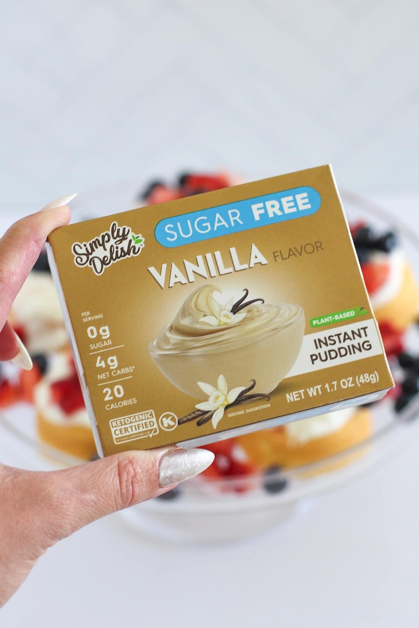 Simply Delish vegan pudidng