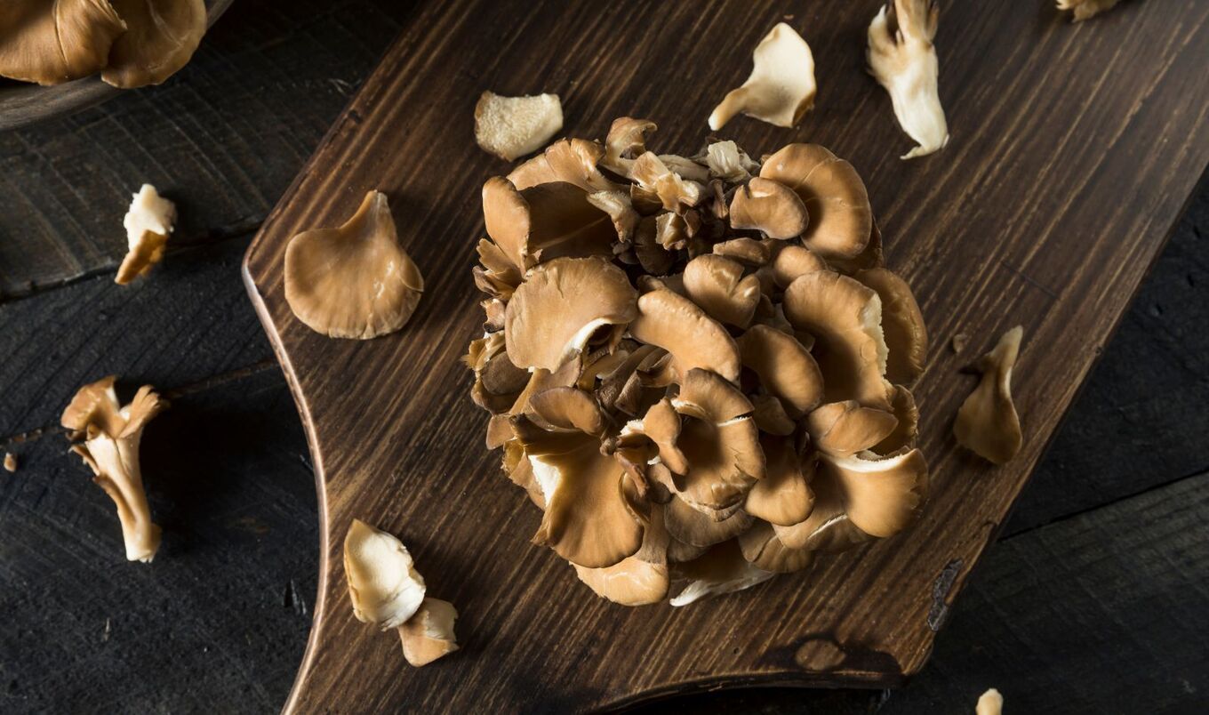 Maitake mushroom with petals