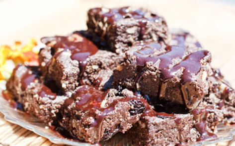 Jason Wrobel's No-Bake Vegan Fudge Brownies