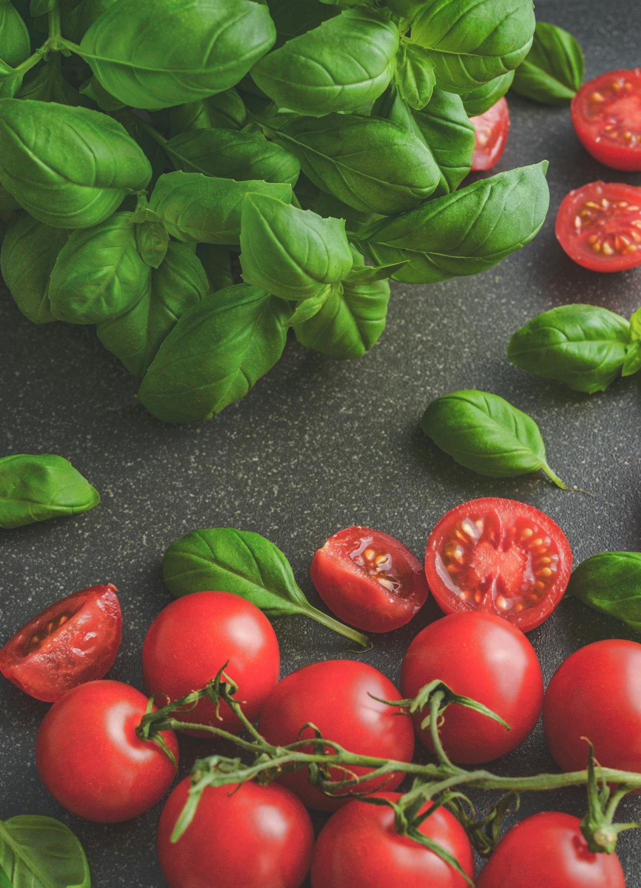 Basil and tomatoes