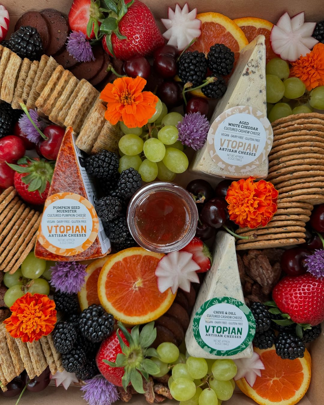 Vtopian cheese board