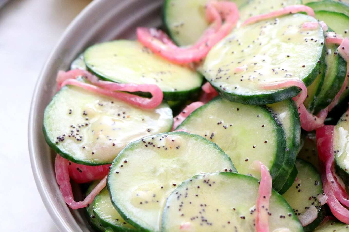 poppy seed cucumber salad