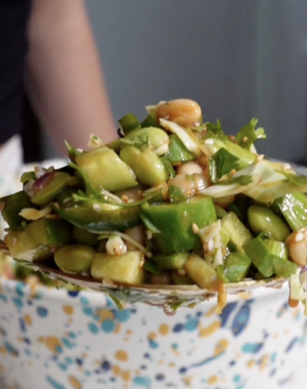 dense bean salad