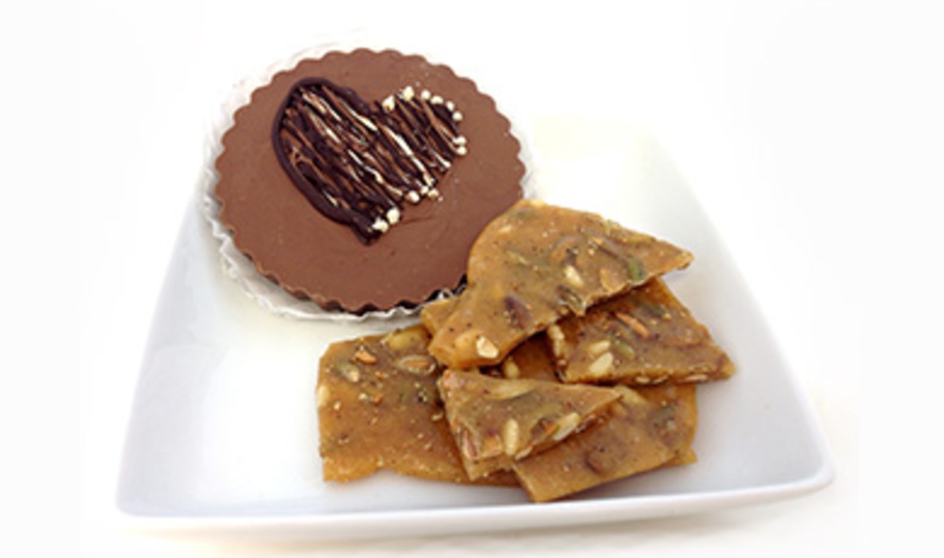 Vegan Chocolate Peanut Butter Heart