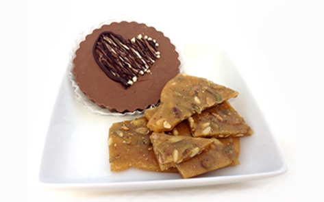 Vegan Chocolate Peanut Butter Heart