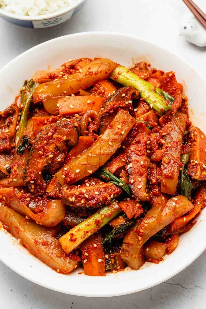 Vegan Spicy Stir-Fried Squid
