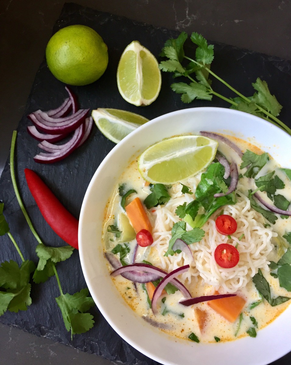 Vegan Thai Coconut Curry with Konjac Noodles