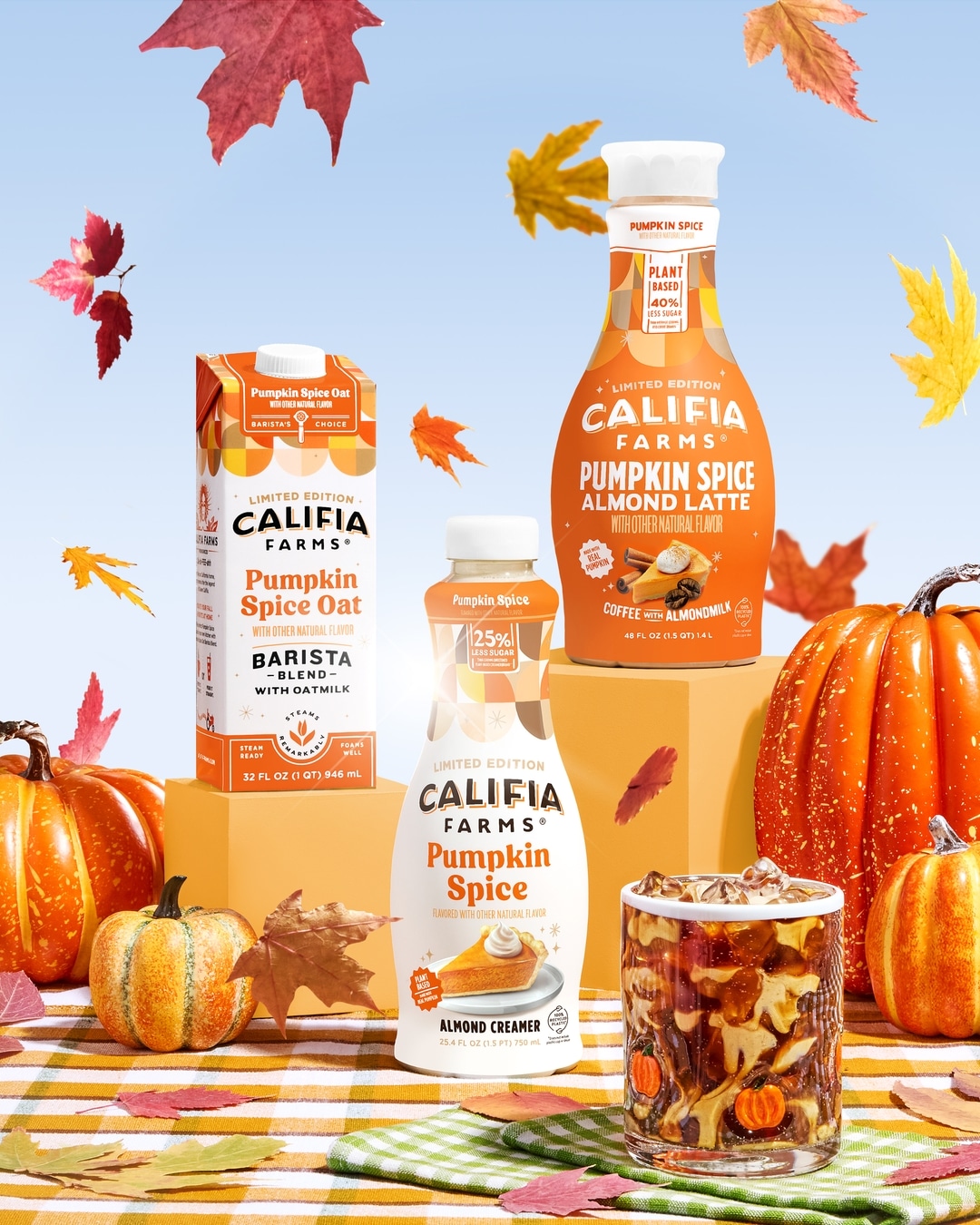 Califia Farms pumpkin beverages
