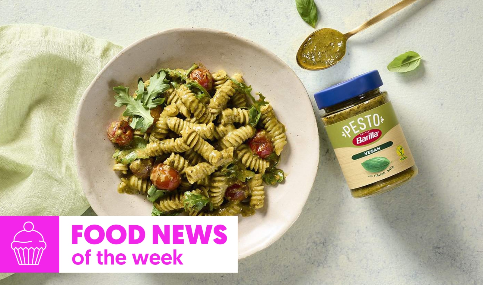Food News of the Week: Green Giant Ramen, Barilla Vegan Pesto, and a New Pizza for Meatless Meat Lovers 