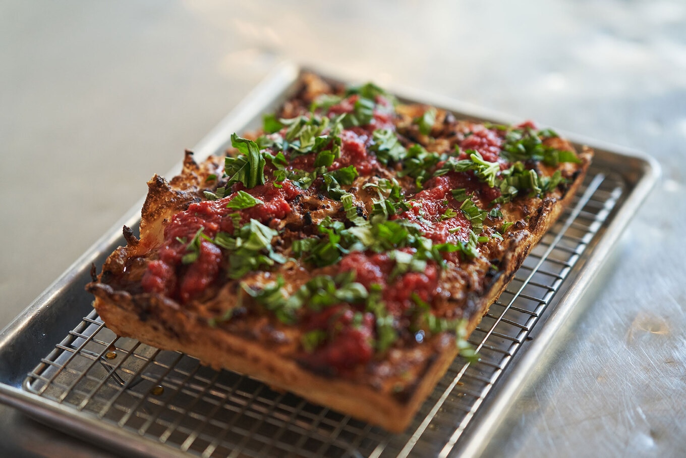 vegan sourdough pizza