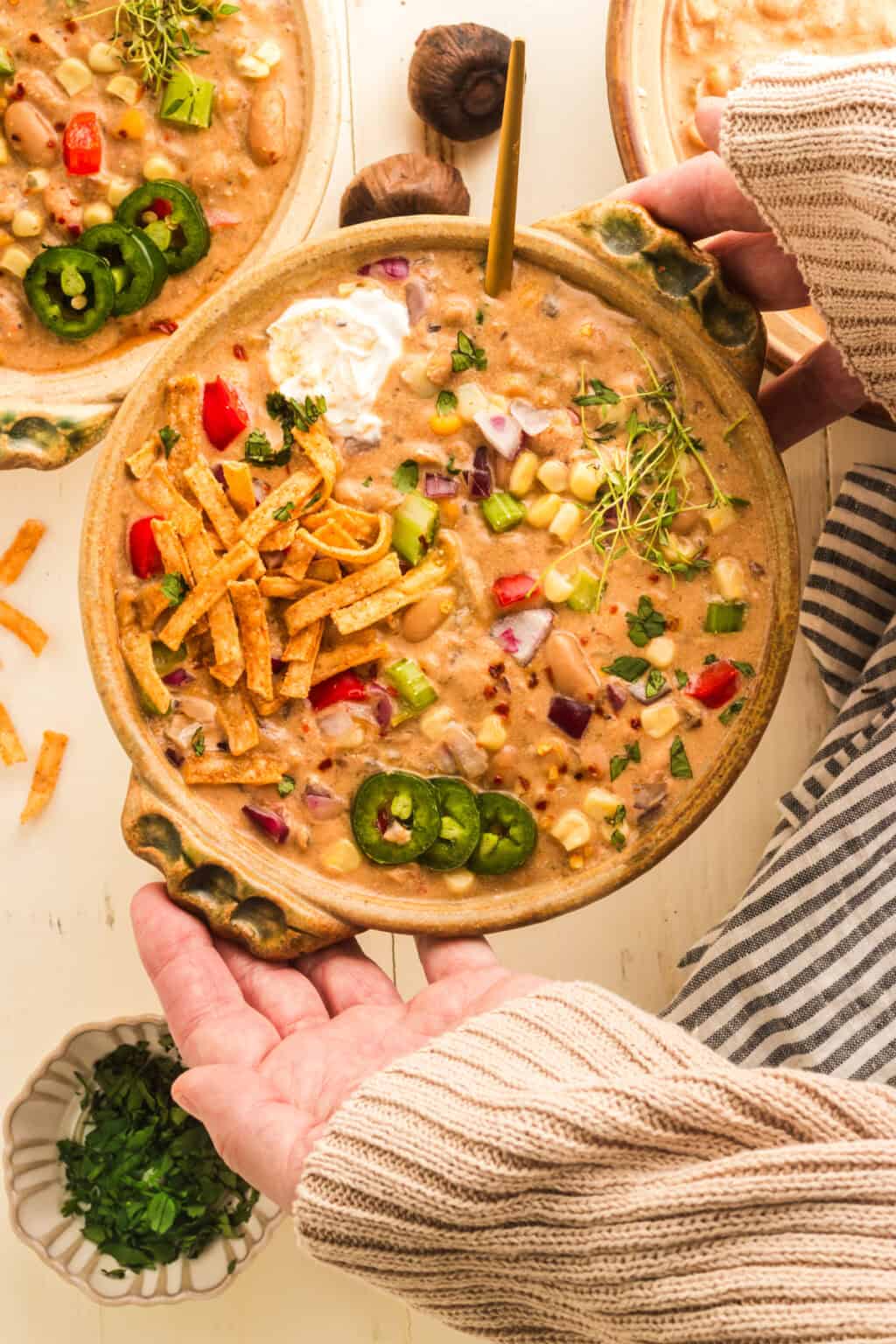 vegan white bean chili