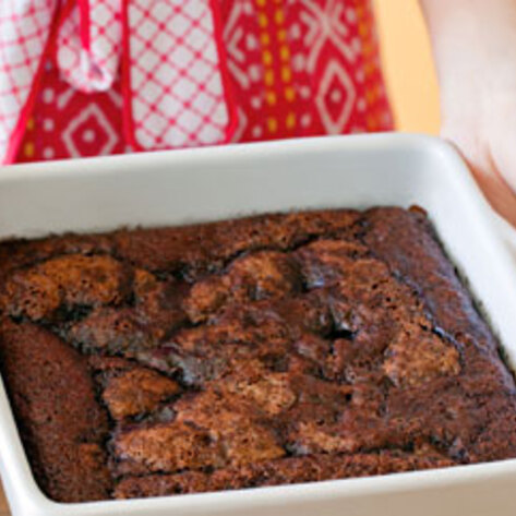 Cookbook Sneak Preview: Hot-Fudge-on-the-Bottom Cake