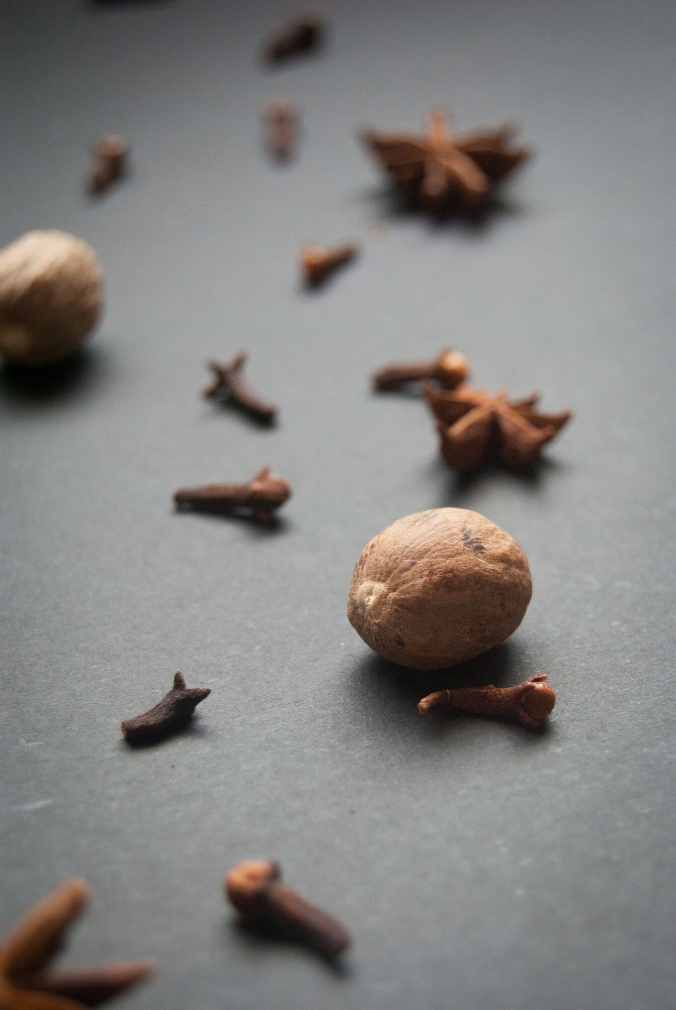 nutmeg, clove, star anise
