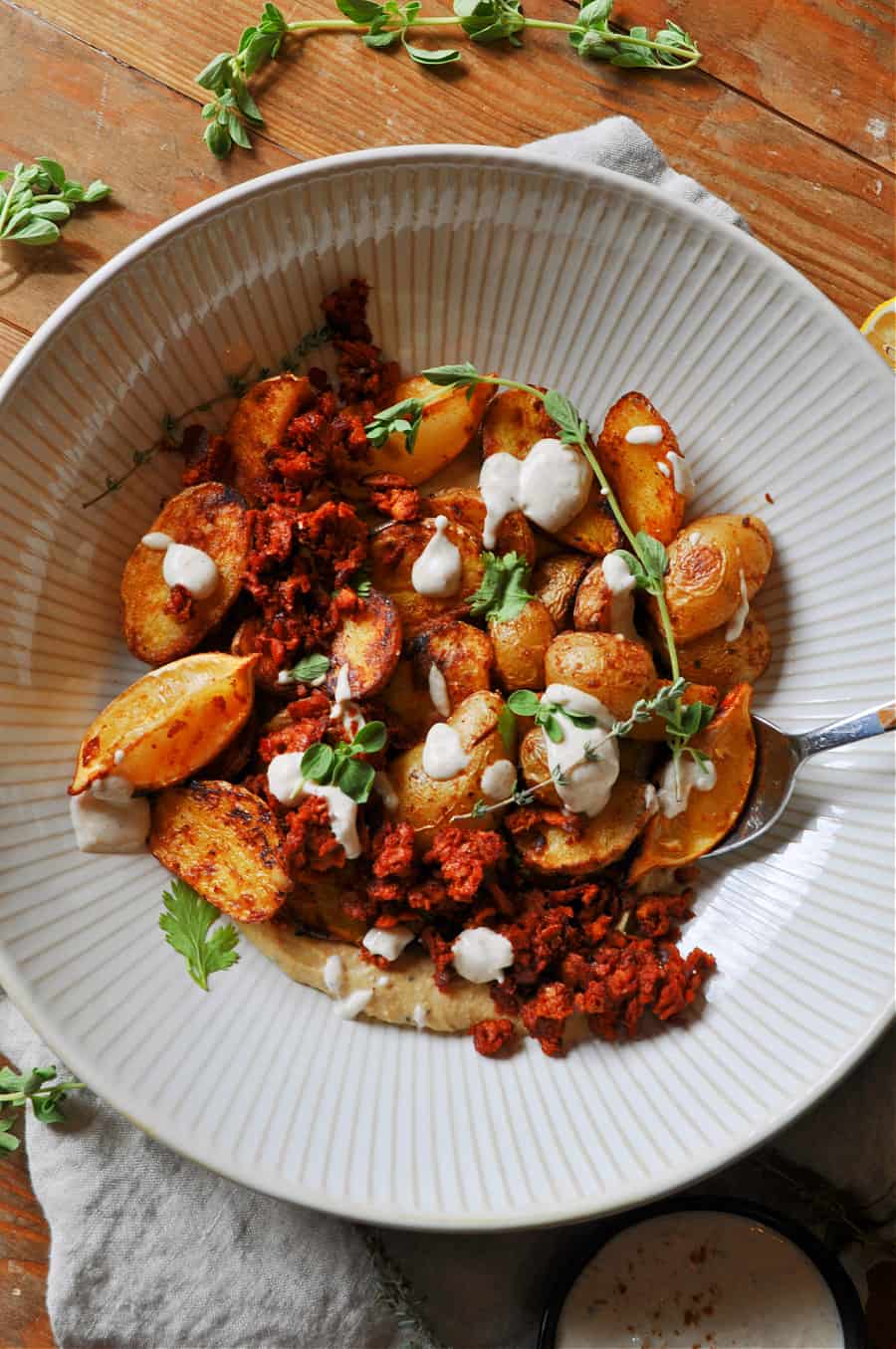 Vegan Middle Eastern-Inspired Roasted Potatoes