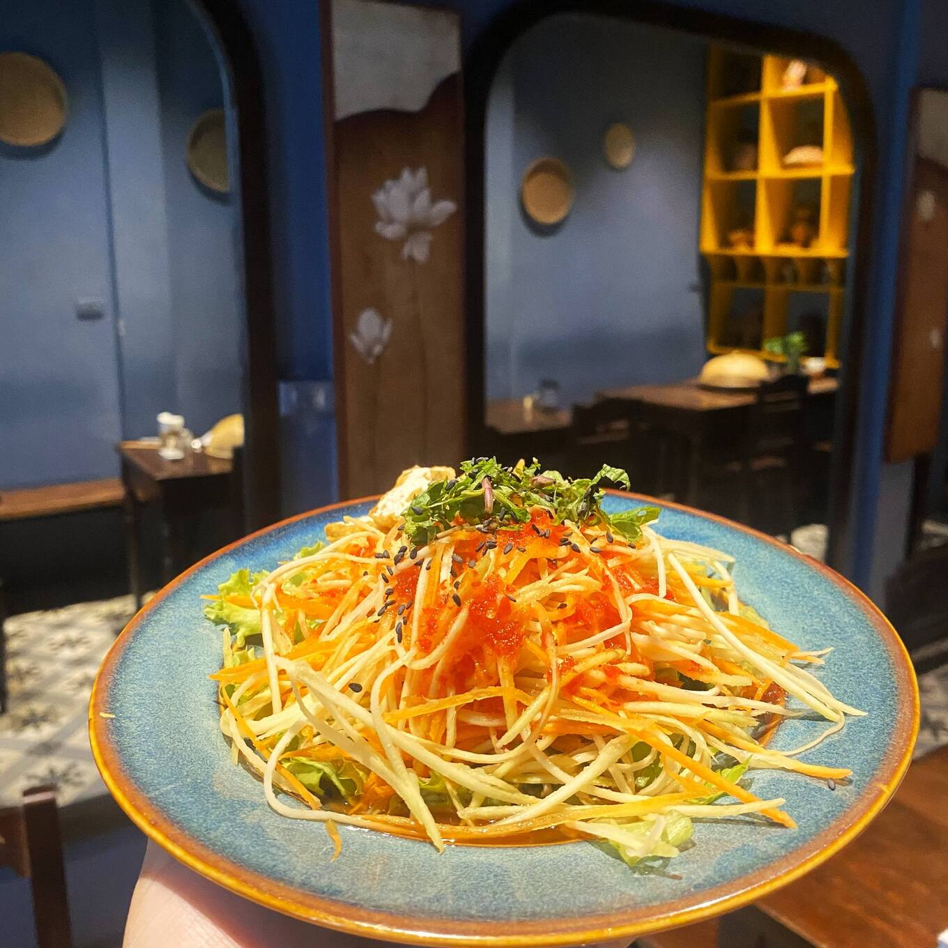 plate of shredded veg
